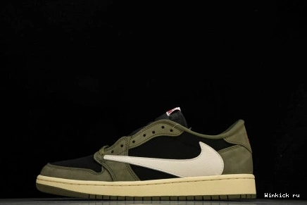 Air Travis 1 Low x OLIVE BLACK OG Scott Jordan 0707
